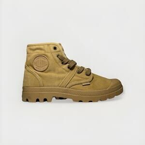 Palladium Pampa Hi Boots Men’s 8 EU 41 Beige Canvas Rugged Military Sneaker